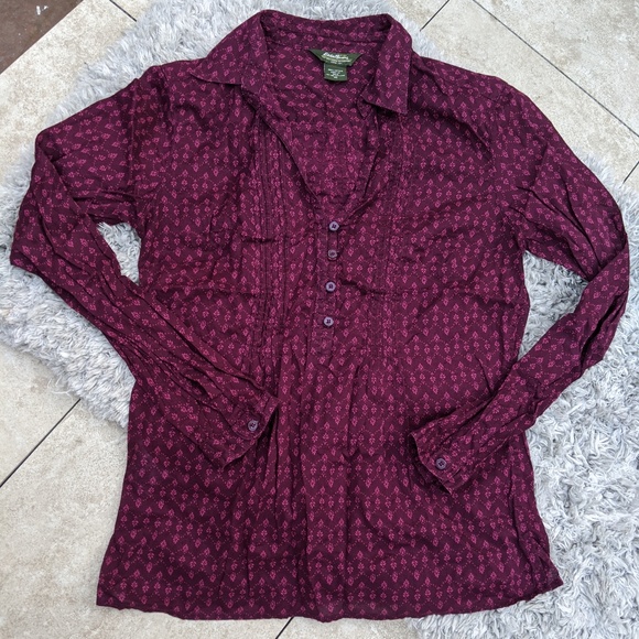 Purple Eddie Bauer long sleeve top XS - Picture 1 of 7